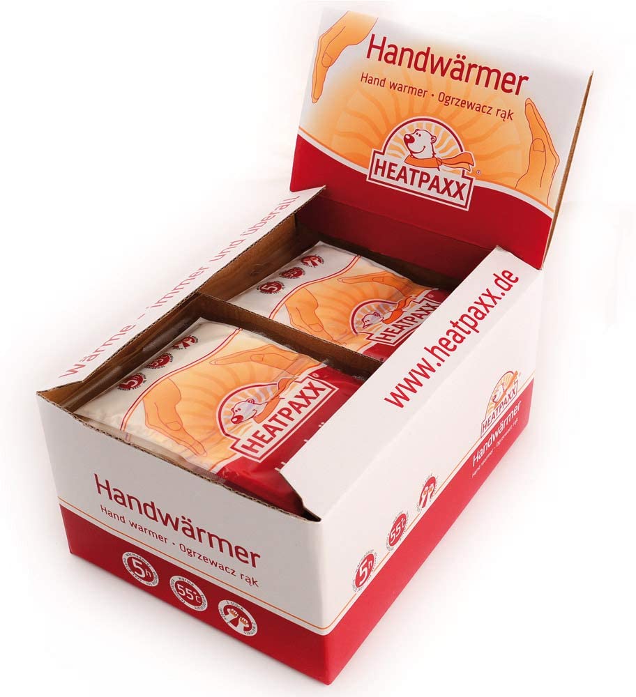 Heatpaxx HX201 Display Box of 40 Hand Warmers, 40 works, 9.5 x 5.5 x 1 cm