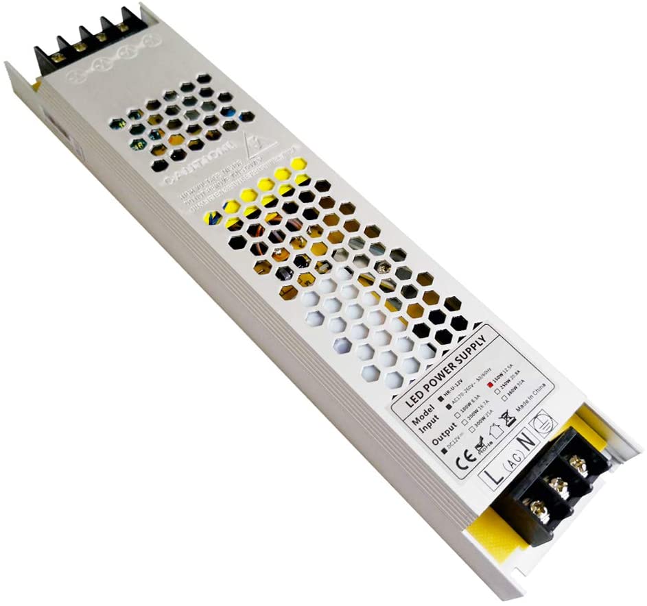 Buy YAYZA! LED Driver 24V 150W Outdoor, Ultra-Slim Waterproof LED Power Supply 6 25 A Ac 240 V To 24 Volt Dc Led Transformer Constant Voltage Switching Psu For Indoor Outdoor Led Bulbs Strip Lights