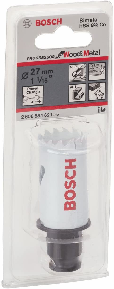 Bosch 2608584621 27 mm Progressor Hole Saw, White, 27mm diameter - Image 3