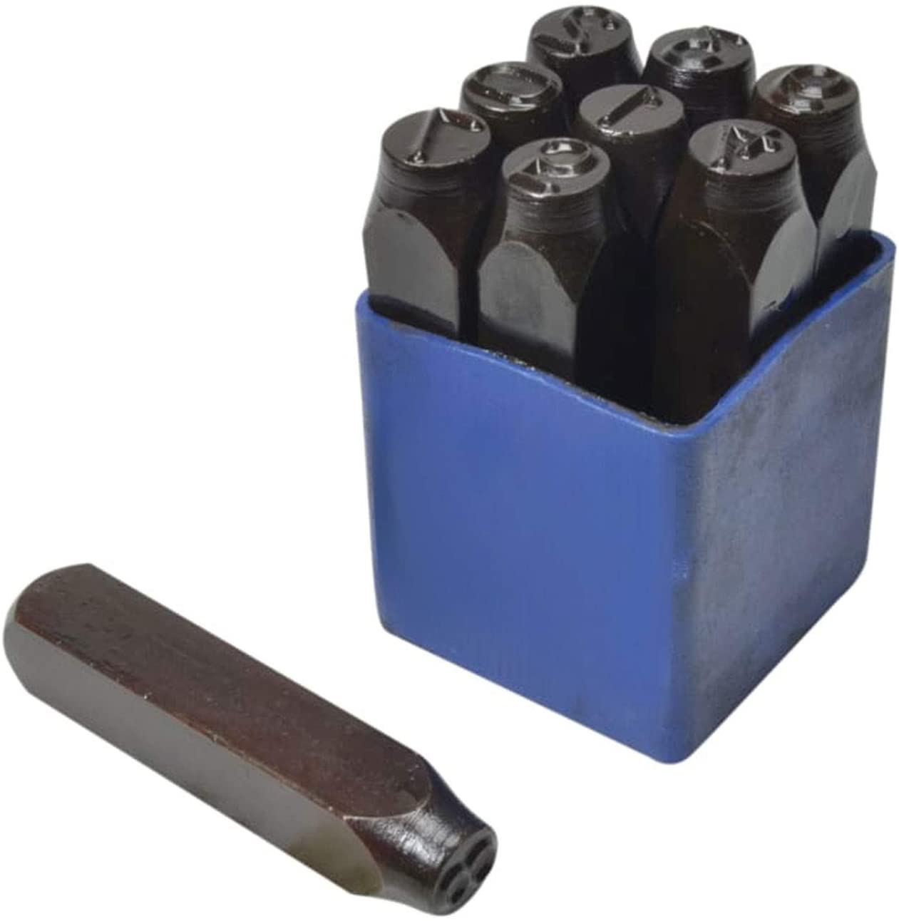 Faithfull FAIN8MM Number Punch set 8MM, Blue - Image 2