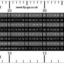 Flight Diversion Ruler (Nautical Mile Navigation Plotter) - For PPL(A), LAPL, PPL(H) & CPL Aviation Pilots