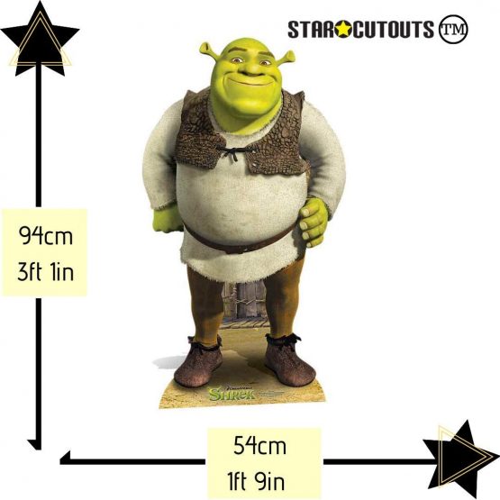 STAR CUTOUTS SC917 Shrek Mini Cardboard Cutout for Fans, Parties and Collectors Height 94cm, Multicolour - Image 2