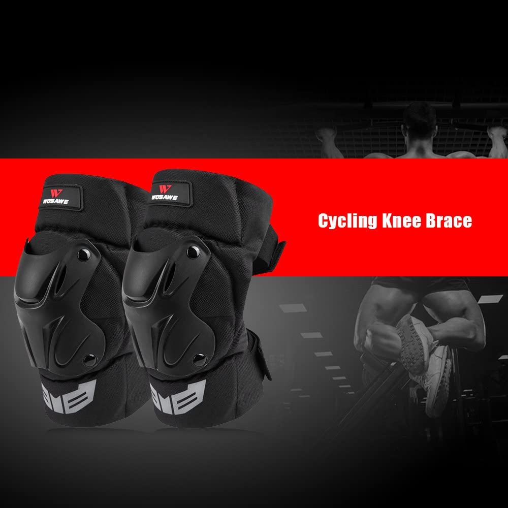 Lixada 1 Pair Cycling Knee Brace Bicycle MTB Bike Motorcycle Riding Knee Support Protective Pads Guards Outdoor Sports Cycling Knee Protector Gear - Image 2
