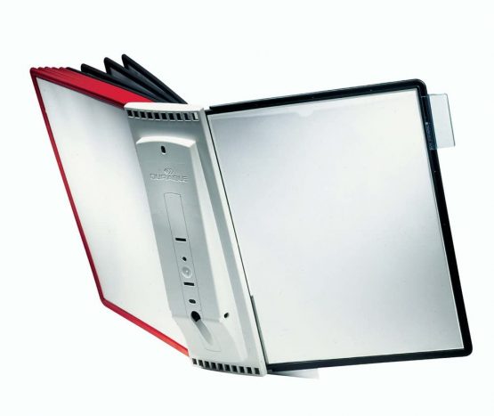Durable SHERPA Display Panel Wall Unit | 10 Panels in Assorted Colours | Perfect For Storing and Displaying A4 Documents