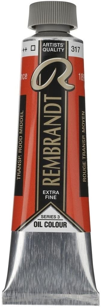 Rembrandt Oil Colour Tube 40 ml Transparent red medium 317 (01053172)