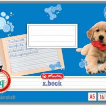 Herlitz 1957737 Notepads A5 16 Sheets Line Style 1q (Lined) Pack of 10 with Motif Assorted Colours