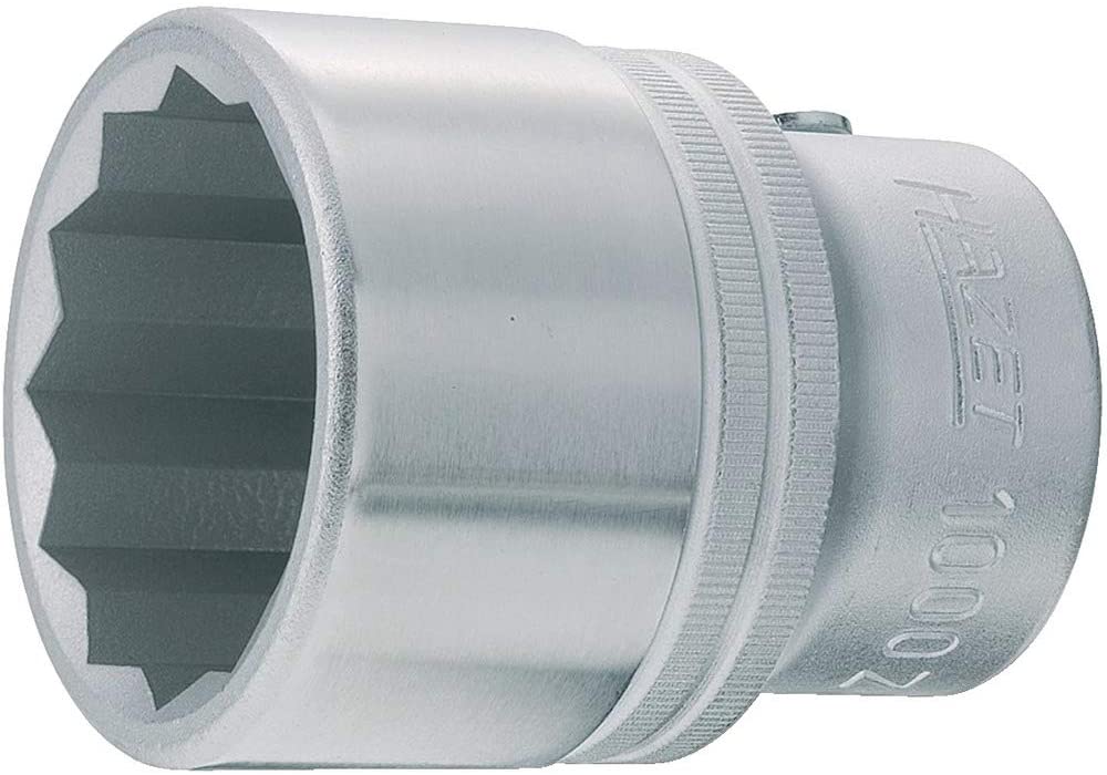 HAZET 1000Z-50 76 mm 12-Point Profile Socket - Chrome-Plated/Polished, Schlüsselweite: 50 mm