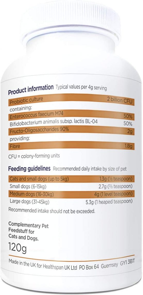 healthspan Pet Pro Digest 120g | For Cats & Dogs | Pet Supplies | Digestive & Dental Health | Friendly Bacteria - Image 2