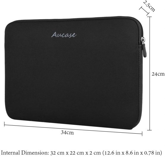 Aucase 11.6-13 inch Laptop Sleeve, Thickest Lightest Water Resistant Neoprene Protective Laptop Case Bag for Men and Women, Compatible with 2020 New Macbook Air, Macbook Pro 13, Microsoft pro 4 - Image 4