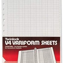 Rexel Twinlock Variform V4 Cash Refill Sheets 7 Columns (75 sheets)