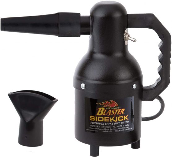 METROVAC SK-1 Air Force Blaster Sidekick Compact Car and Motorcycle Dryer and Duster