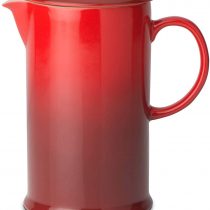 Le Creuset Stoneware Cafetière French Press with Stainless Steel Plunger, 1 Litre, Serves 3-4 Cups, Cerise, 91028200060000