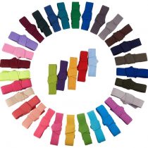 BENECREAT 34M (37 Yards) Ribbon Elastic Stretch Elastics for Hair Ties Headbands - 34 Colors by 1M