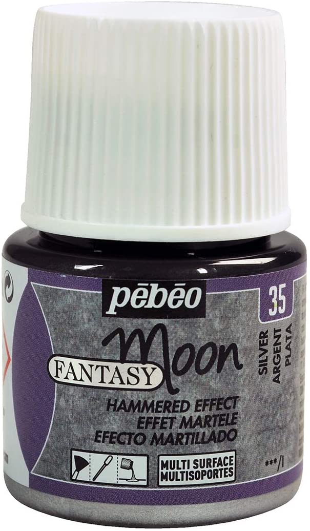 Pebeo 167035 45 ml fantasy Moon, Silver, 9 ml (Pack of 5)