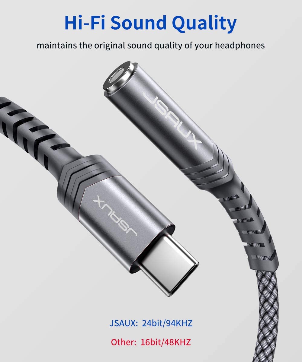 JSAUX USB C to 3.5mm Headphone Jack Adapter - Image 3
