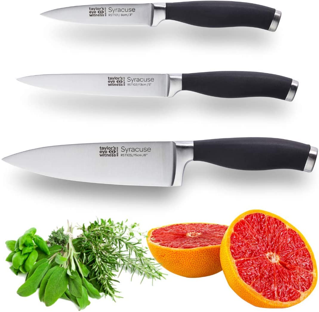 Taylors Eye Witness Syracuse Kitchen Knife 3pce Set, Paring 9cm/3.5”