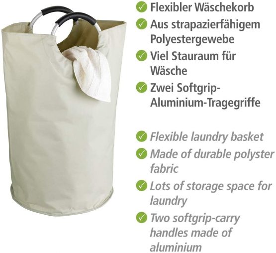 Wenko "Jumbo" Laundry Collector, White - Image 2