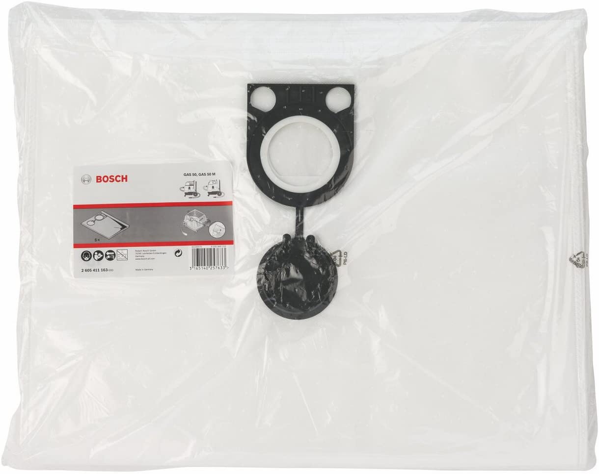 Bosch Paper Filter Bag (GAS 50, 45cm x 40cm x 15cm, Accessories for Dust Extractors), White - Image 2