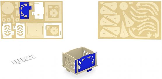 Quay Gramophone Woodcraft Construction Kit FSC - Image 4