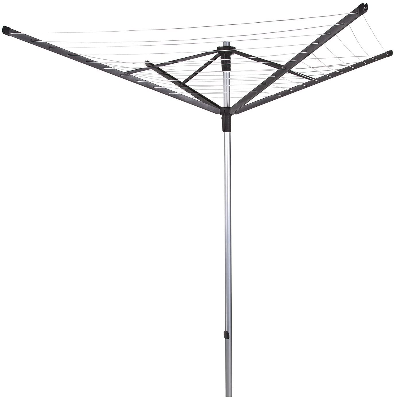 Minky RotaLift 60m 4 Arm Rotary Clothes Airer, Silver, 60 m