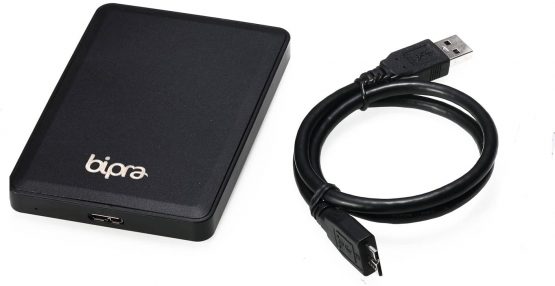 Bipra Ultra Slim USB 3.0 NTFS Portable Hard Drive - Black (320GB) - Image 3