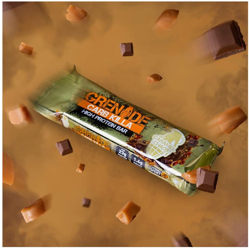 Grenade High Protein, Low Sugar Bar - Caramel Chaos, 12 x 60 g (Packaging May Vary), New - Image 3