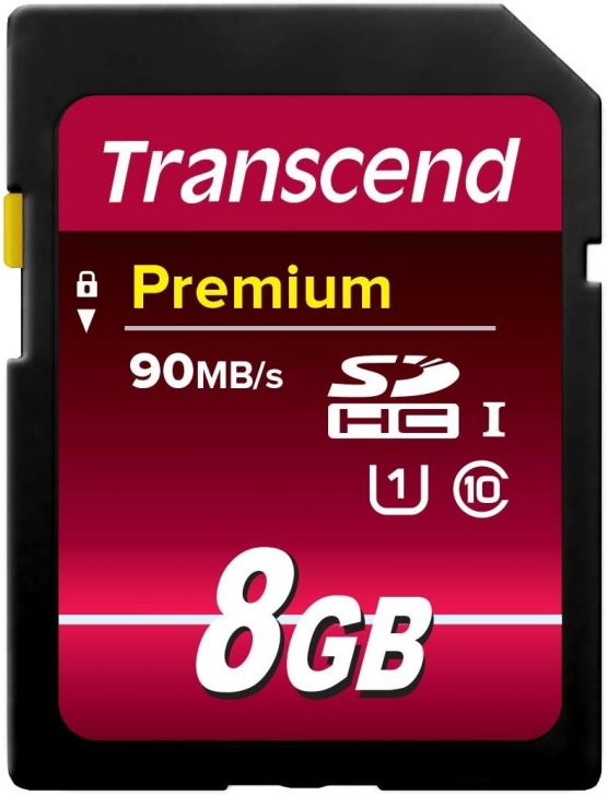 Transcend Premium 8 GB SDHC Class 10 UHS-I Memory Card - Standard Packaging
