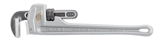 RIDGID 31100 Model 818 Aluminium Straight Pipe Wrench, 18-inch Plumbing Wrench - Image 2