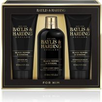 Baylis & Harding Black Pepper & Ginseng Luxury Bathing Trio Gift Set