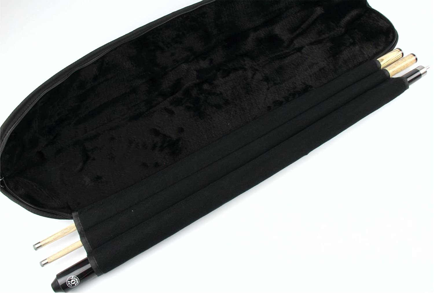 Funky Chalk Luxury FUR LINED Centre Joint Pool Snooker Cue Case - Holds Butt & 2 Shafts - Image 3