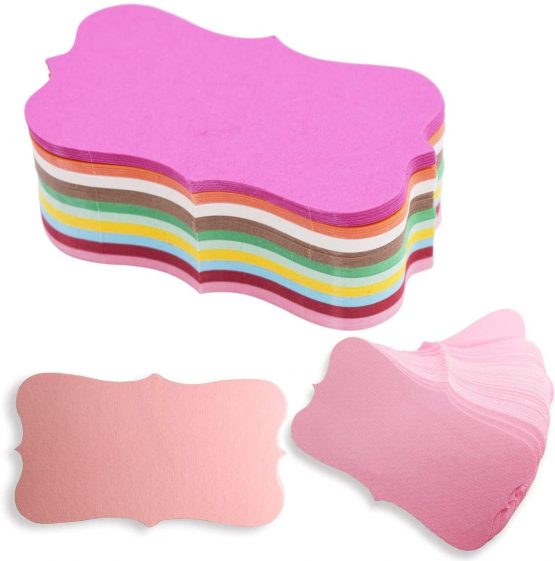 200pcs Color Business Cards Blank Kraft Paper Word Card Message Card DIY Craft Gift Card for DIY Graffiti Small Notepads Memo Business Cards 3.5x2inch 10 Colors - Image 2