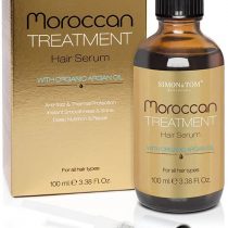 Simon&Tom - Moroccan Argan Oil Hair Treatment - Pure Organic Ingredient Based - Serum For All Hair Types and light-coloured hair - Conditions, detangles and speeds up drying time / 100 ml - Made in Spain.