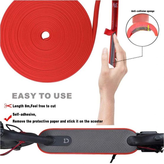Tinke Scooter Body Anti-Collision Strip Decorative Strips for Xiaomi Mijia M365/M365 Pro Electric Skateboard Protective Bumper Strip 8Meter - Image 4
