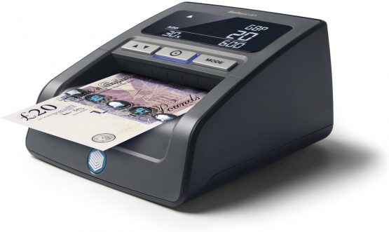 Safescan 15.9 x 12.8 x 8.3 cm Automatic Counterfeit Detector - Black - Image 4