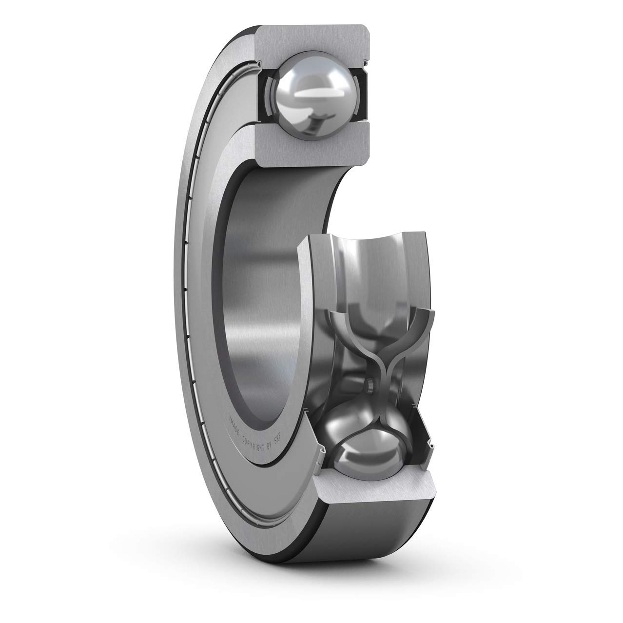 SKF W 638/4-2Z Radial Deep Groove Ball Bearing, 4 ID, Stainless steel