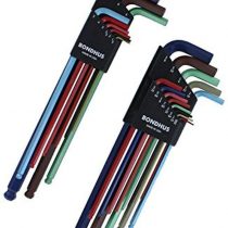 Bondhus 69600 Ball End Double Pack L-Wrench Set with Colorguard, 13 Piece