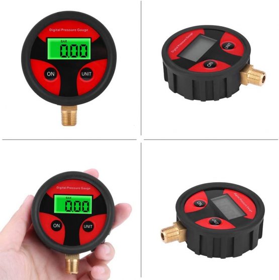 Keenso Digital Tire Pressure Gauge, 0-200PSI LCD Digital Tire Pressure Gauge Tire Air Pressure Gauge Meter for Car Truck Motorcycle Digital Tyre Pressure Gauge - Image 2