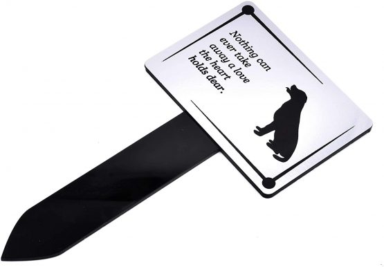 OriginDesigned Dog Memorial Plaque Stake SILVER and Black - Outdoor Garden Waterproof (Labrador) - Image 3