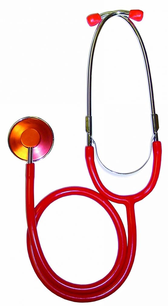 Timesco TD1-13-105 Stethoscope, Ruby Single Head, Red