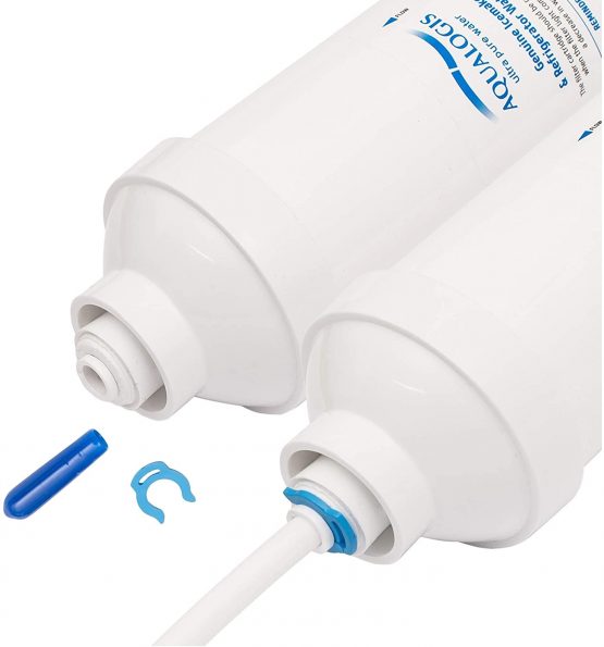 Universal External Undersink Inline Fridge Water Filter with 1/4" (6.35mm) Push Fit Tube Connectors. - Image 3