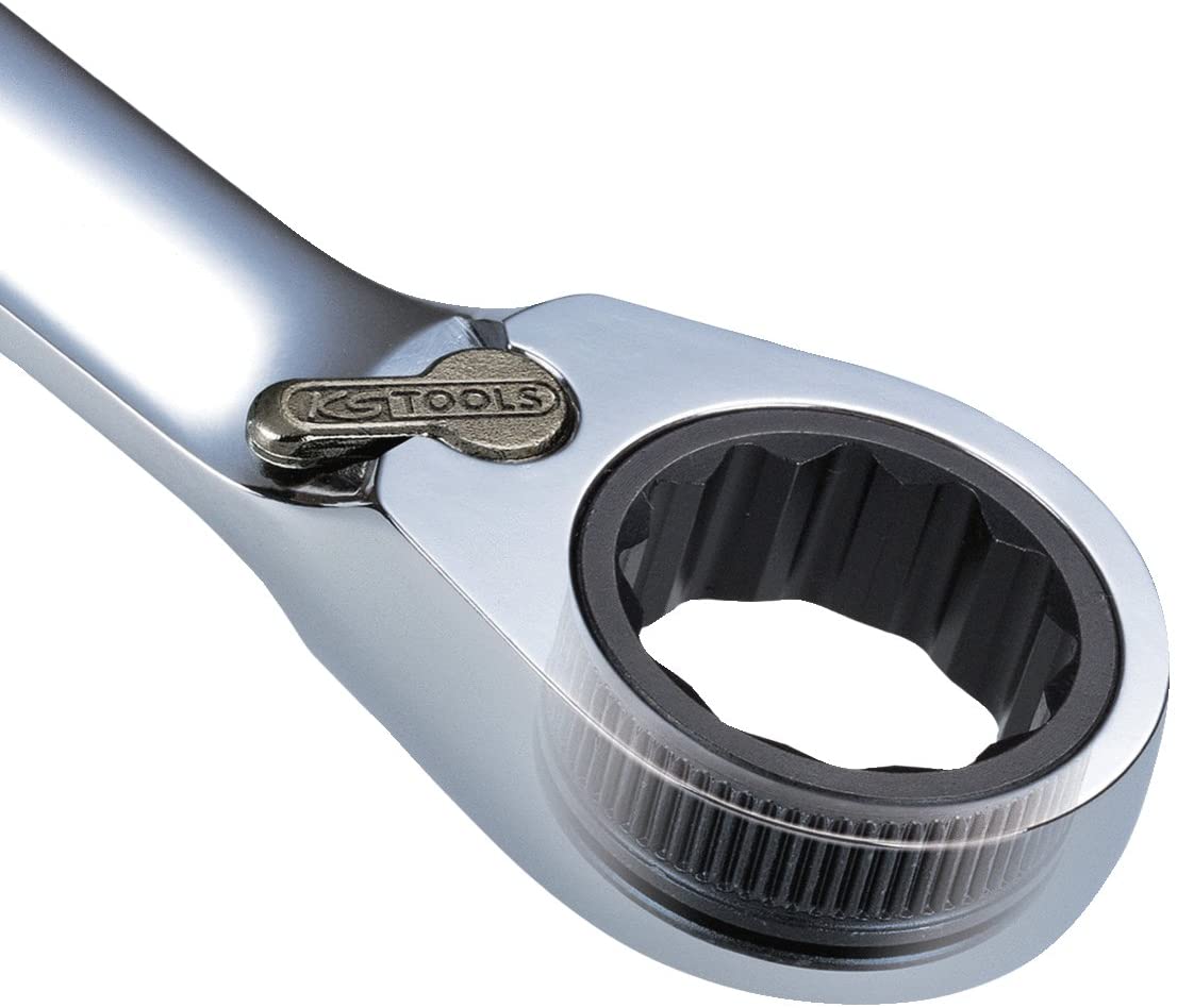 KS Tools 503.5908 Ratchetcombination Wrench 8mm Revwith Ratchet Function On Open Side, Chrome - Image 4
