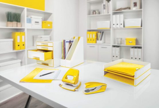 Leitz 53621016 Magazine File, A4, WOW Range, Dual Colour White/Yellow - Image 4