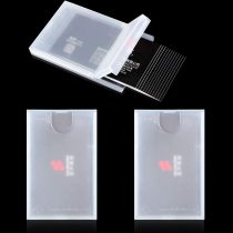 Plastic Business Card Holder Clear Pocket Business Card Case Slim Business Card Wallet Portable Business Name Card Box for Men and Women (3)