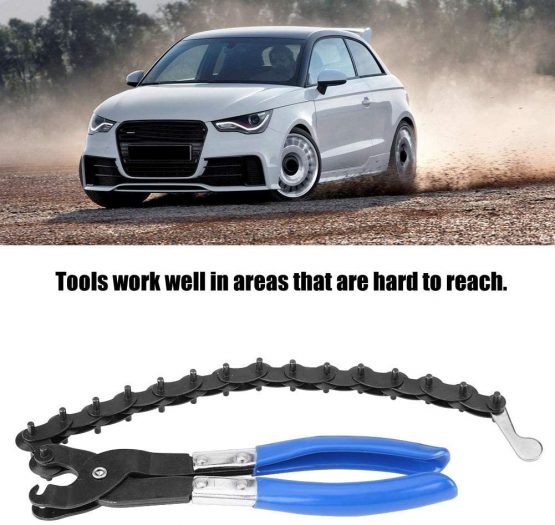 Madezz Qiilu Exhaust Tail Pipe Cutter, Tail Pipe Cutter Exhaust Tube Chain Cutter Universal Tube Cut Off Tool Cutting Chain - Image 3
