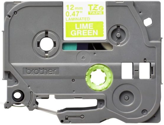 Brother TZe-MQG35 Labelling Tape Cassette, White on Matt Lime Green, 12 mm (W) x 5 m (L), Laminated, Brother Genuine Supplies - Image 3