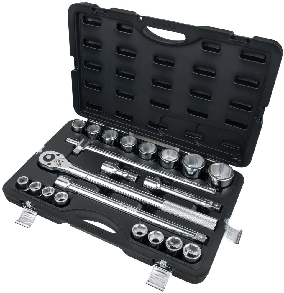 KS Tools 911.0721 3/4-inch Classic Socket Set (21 Pieces), Red, Black, 3/4" - Image 3