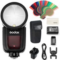 Godox V1-N Round Head Camera Flash Speedlite, TTL 2.4G HSS Speedlight for Nikon DSLR Cameras for Nikon D800 D700 D7100 D7000 D5200 D5100 D5000 D300 D300S D3200 D3100 D3000 D200 D70S D810 D610 D90 D750