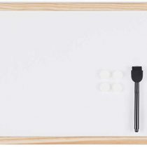 Bi-Office Whiteboard Budget, Magnetic, Wood Frame, 40 x 30 cm