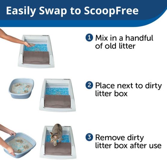 PetSafe ScoopFree Original Self-Cleaning Litter Box for Cats, Automatic Cat Litter Tray, Crystal Cat Litter, Disposable Cat Litter Tray, Hygienic, Odour Free - Image 4