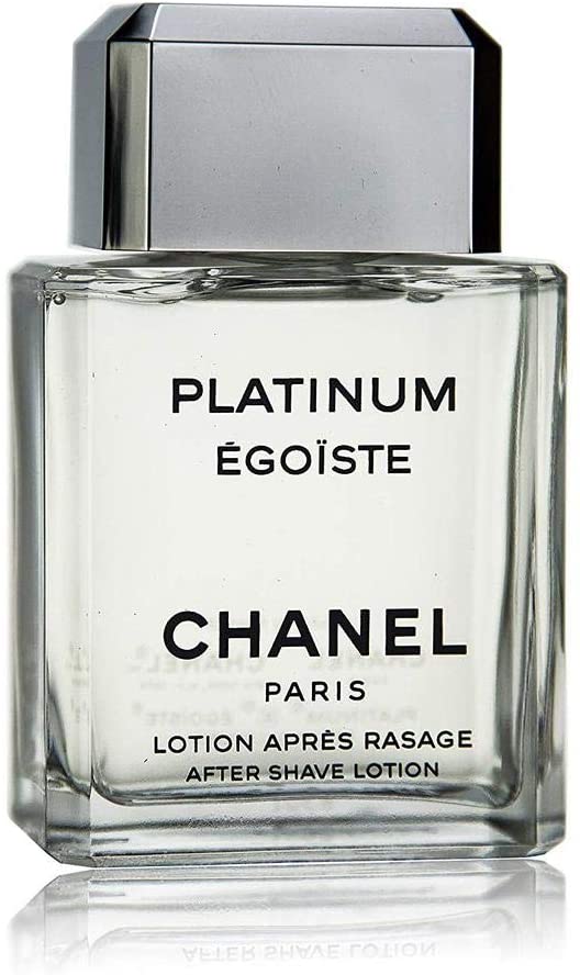 CHANEL Platinum Egoiste Pour Homme After Shave Lotion (100 ml), Transparent, 100 ml (Pack of 1)